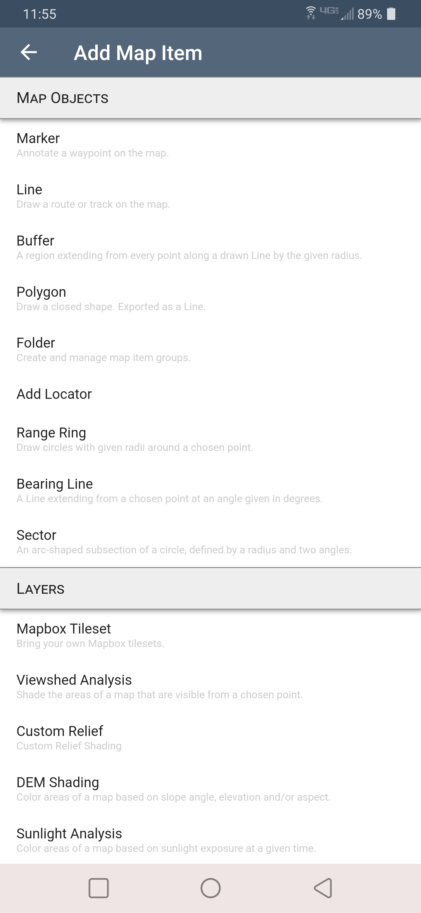 markers add object menu